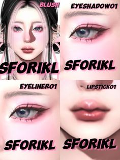 #beauty, #makeup, #skincare, #haircare Sims4 Korean Makeup, Sims 4 Cc Korean Eye Makeup, Sim4cc Makeup, Sims 4 Asian Skin Details, Sims 4 Korean Presets, Asain Cc Sims 4, Sims4 Eyeliner Cc, Sims 4 Cc Japanese Fashion, Sims 4 Cc Asian Makeup