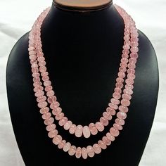 "Exclusive Jewelry, designed just for you with love. Highest and amazing quality, most suitable for gifting. Gemstone: Rose Quartz  Quality: AAA/Finest Shape: Melon/Pumpkin Style: Carved Beads Necklace Bead Size: 8MM to 15MM *100% Natural and Authentic* *Measurements are in round figure and are close to approximations* Necklace length starts from 16 inches for the first strand and next strands will be gradually longer than the previous strand. Strand Length:- 1st: 16 Inches 2nd: 18 Inches ------ Pink Rose Quarts Necklace, Rose Quartz Beaded Necklace With Faceted Beads As Gift, Rose Quartz Necklace With Faceted Round Beads, Rose Quartz Faceted Beads Necklace Gift, Rose Quartz Faceted Beads Necklace, Gift Rose Quartz Necklace With Faceted Beads, Anniversary Necklace, Necklace Bead, Rose Quartz Necklace