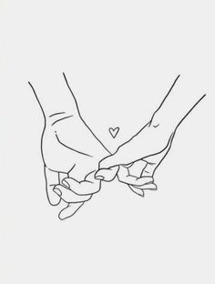 two hands holding each other in the shape of a heart, with one hand touching the other