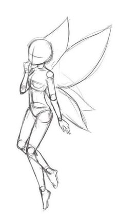 a pencil drawing of a girl in a fairy costume holding a cell phone to her ear