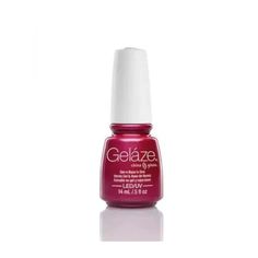 A stunning shade of dark raspberry pink with golden glass flecks base coat and the gel polish all in one. (15 mL / 0.50 fl oz) Glaze Gel Nail Polish, Gel Nail Removal, Pink Gel Nails, Raspberry Pink, 2 Step, China Glaze, Gel Manicure, Base Coat, Uv Led