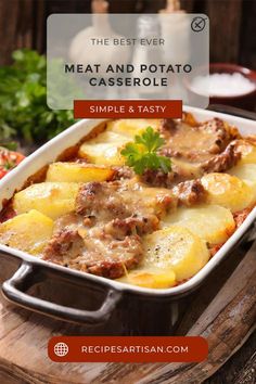 the best ever meat and potato casserole