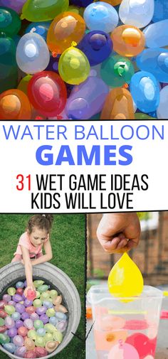 water balloon games for kids to play with