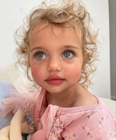 Curly Hair Baby, Cute Mixed Babies, Blonde Curly Hair, Foto Baby, Gray Eyes