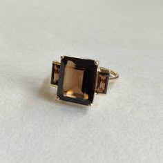 14K Gold Natural Smoky Quartz Ring 14K Solid Yellow Gold - Etsy Smoky Quartz Gold Engagement Ring, Smoky Quartz Ring Engagement, Smoky Topaz Ring, Brown Gemstone Ring, Smoky Quartz Engagement Ring, Smokey Topaz Ring, Smokey Quartz Ring, Smoky Quartz Jewelry, Quartz Engagement Ring