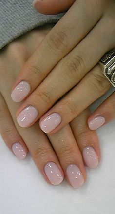 Gorgeous blush wedding day manicure. Opi Gel Nails, Easy Nails, Dermal Piercing, Gel Nail Designs, Manicure Y Pedicure, Nail Arts, Nail Shapes, Manicure E Pedicure, Matte Nails