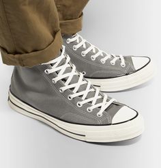 CONVERSE CHUCK 70 CANVAS HIGH. #converse #shoes Chuck 70s, Converse Logo, Timeless Shoes, High Top Sneaker, Trendy Collection