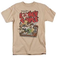 PRICES MAY VARY. LOONEY TUNES SATURDAY MORNINGS T SHIRT - This unisex adult t shirt looks stylish on both men and women so it's great for easy, everyday wear PRINTED IN USA - All designs are printed in our high-tech printing facility right here in Detroit, MI. Each shirt is printed on the highest quality fabrics, are 100% cotton and machine washable. OFFICIALLY LICENSED - Each of our designs are 100% officially licensed. The designs are created by our incredibly talented in-house graphic art tea Look Vintage, Saturday Morning, Dream Clothes, Looney Tunes, Graphic Shirts, Branded T Shirts, Shirt Design, Tshirt Print, Shirts Tops