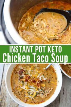 instant pot keto chicken taco soup