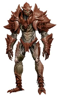 an image of a creature that is in the form of a demon with large claws