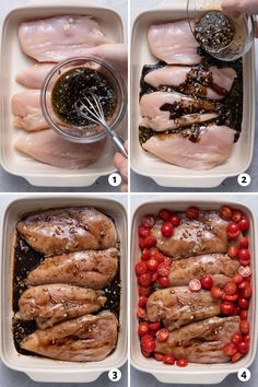 Oven Baked Balsamic Chicken {With Cherry Tomatoes} - FeelGoodFoodie Baked Chicken And Cherry Tomato Recipes, Balsamic Chicken With Tomatoes, Balsamic Dinner Recipes, Oven Balsamic Chicken, Baked Chicken Tomato Recipes, Roasted Tomatoes Chicken, Balsamic Dressing Chicken, Cherry Balsamic Chicken, Balsamic Chicken And Rice