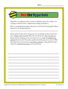 a printable worksheet for reading the hypopie with an orange and green border