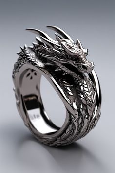 Dragon female ring If you can help in any way to strengthen the creation of new content at the address paypal: alfredo23101968@hotmail.com God blesses Dragon Female, 3d Printed Jewelry, Cute Engagement Rings, Anime Jewelry, Black Wedding Rings, Dragon Ring, Gold Ring Designs, Unusual Jewelry