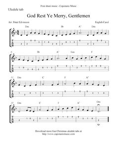 sheet music with the words god rest ve merry gentlemen