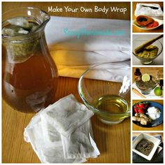 Home Body Wraps, Body Wraps Recipe, Homemade Body Wraps, Diy Body Wrap, Advocare Spark, Bath And Body Recipes, Diy Skin Care Recipes, Homemade Bath, Body Wrap