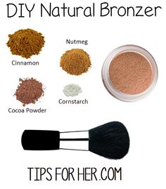 Natural Bronzer Diy Bronzer, Non Toxic Beauty, Diy Natural Makeup, Diy Makeup Recipe, Make Up Diy, Makeup Tip