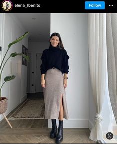 Skirt Combinations, Formal Outfit Ideas, Jumper Outfits, Teens Outfits, Outfit Ideas Winter, Winter Skirt Outfit, Winter Outfit Ideas, Nashville Outfits