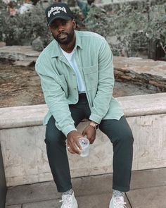 Mens Los Angeles Street Style, Easter Mens Outfits, Elevated Casual Men, Men Easter Outfit, Men’s Easter Outfit, Fall Outfit Black Men, Church Fits Men, Spring Outfits Black Men, Casual Spring Outfits Men