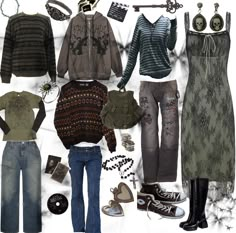 Antique Grunge Outfits, Earthy Grunge Outfits, Grunge Fits, How To Have Style, Hippie Outfits, Alternative Outfits, Grunge Fashion