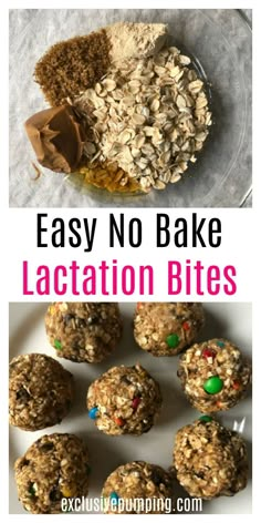 These no bake lactation bites are super easy, delicious, and can help boost your milk supply! Click to make these lactation balls or pin for later! #lactation #bites #milksupply Lactation Balls, Breastmilk Cookies, Lactation Bites, Boost Milk Supply