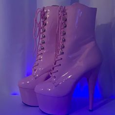 Stiletto Platform Boots Size 9 Stiletto Boots, Platform Boots, Bad Girl, Hollywood, Women Shoes, Boots, Pink, Women Shopping, Clothes