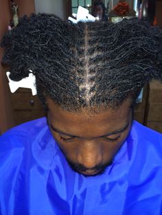 Brotherlocks(tm) - Rockin' Locks by Riamor - Brookfield, WI Brother Locs Men, Men Microlocs, Micro Locs Men, Brother Locs, High Top Dreads, Locks Hairstyles, Mens Dreadlock Styles, Natural Dreads