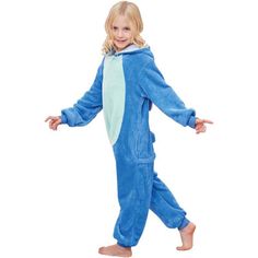 High quality, Polar fleece materials keep you warm and soft to touch, cute and comfortable. | The Holiday Aisle® Animal Onesie Cosplay Costume Halloween Pajamas in Blue | 0.35" H X 3.95" W X 4.8" D | Wayfair Blue Hooded Sleepwear For Sleepover, Blue Hooded Sleepwear For Pajama Party, Cute Blue Winter Sleepwear, Playful Hooded Onesie For Sleepovers, Playful Long Sleeve Onesie For Costume, Playful Long Sleeve Onesie For Costumes, Playful Long Sleeve Onesie Costume, Blue Long Sleeve Onesie For Pajama Party, Blue Long Sleeve Onesie With Cartoon Print