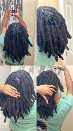 Locs With Big Parts, Large Locs Black Women, Short Thick Locs, Thick Locs On Black Women, Thick Locs Styles, Medium Size Locs Black Women, Locs Thick, Large Locs, Fluffy Locs