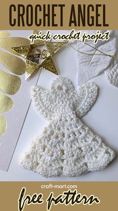 Christmas crochet pattern free Thread Crochet Ornaments, Christian Crochet Gifts, Easy Crochet Gifts For Grandma, Free Patterns For Christmas Ornaments, Beginner Crochet Ornaments, Crochet Ornaments Free Pattern Christmas, Crochet Gifts For Beginners, Crochet Ornaments Easy, Crocheted Angels Free Pattern