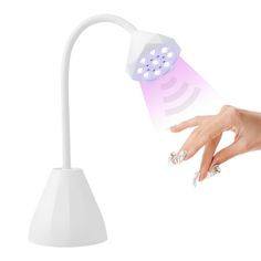 PRICES MAY VARY. 💎Quick Dry & Auto Sensor Nail Lamp: This 𝐃𝐢𝐚𝐦𝐨𝐧𝐝 𝐒𝐡𝐚𝐩𝐞 27W rechargeable gel nail lamp comes with 9 Dual UV LED beads,shorten the curing time but without hurting your hands.3 modes:Auto-sensor, 45 seconds or 90 seconds for fast curing press on nails,false nail tips,poly gel,gel polish,etc. 💎Rechargeable & Portable design : This Cordless nail art lamp built-in 1500mAh rechargeable battery that can be used for 6 hours after 2-3 hours charging.Type-C charging cable, wh Dry Nails Quick, Poly Gel, Nail Gel Polish, Led Nail Lamp, Art Lamp, Nail Dryer, Uv Nails, Nail Lamp, Home Salon