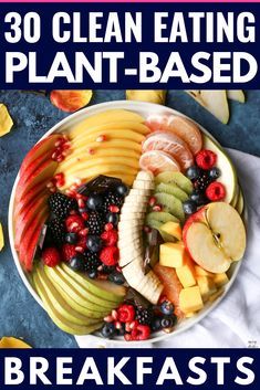 Clean Eating Plant Based, Recipes Using Peanut Butter, Healthy Plant Based Breakfast, Plant Based Breakfast Recipes, Low Carb Vegan Breakfast, Plant Based Meal Plan, Protein Vegan Recipes, Gut Diet, Plant Based Smoothies