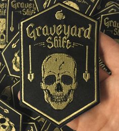 Hey, I found this really awesome Etsy listing at https://www.etsy.com/listing/470339894/embroidered-graveyard-shift-patch Graveyard Shift, Morale Patch, Sticker Patches, Kendo, Free Stickers