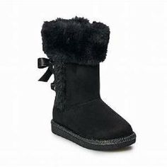 Jumping Beans Black Winter Boots Toddler Girl Size 7 Style Name: Peppermint Cute boots with faux fur trim and ribbon bow accent in the back. Zipper on the side. Lightweight and comfortable! Brand New in Box! MSRP: $39.99 I ship quickly, the day after payment  is received or the same day. My home is smoke free. Kids Closet, Shoe Size Chart Kids, Girls Winter Boots, Black Winter Boots, Cat Shoes, Cute Boots, Jumping Beans, Crazy Shoes, Perfect Shoes