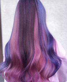 Pink Hair Hairstyles, Pinkish Purple Hair, Purple And Pink Hair, Purple Hair Short, Hairstyles Salon, Purple Ombre Hair, Creative Hair Color, Purple Wig