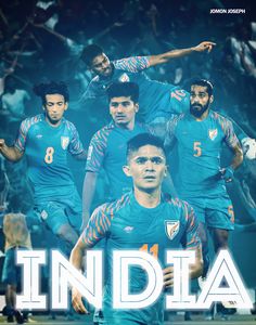 It's a simple Indian football team poster ahead of World Cup 2022 qualifying campaign. India Football Team Wallpaper, Indian Football Team Wallpaper, India Football Team, Sahal Abdul Samad, Happy Onam Images, Onam Images, Football Team Poster