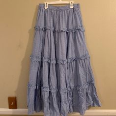 Brand New Without Tags! From Vici Stretchy Waistband Size Medium Beautiful Ruffle Eyelet Lace Detail Long Ruffle Skirt, Hijabi Outfit, Tiered Ruffle Skirt, Eyelet Lace, Ruffle Skirt, Tiered Skirt, Lace Detail, Cute Dresses, Womens Skirt