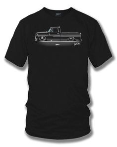 a black t - shirt with an old car on it