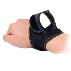 a hand with a wrist brace attached to it's wrist and the arm is covered in black mesh