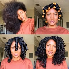 Magic Hair Curlers, Curly Perm, Perm Rod Set, Cabello Afro Natural, Perm Rods, Videos Aesthetic, Pelo Afro, Magic Hair, Hair Control