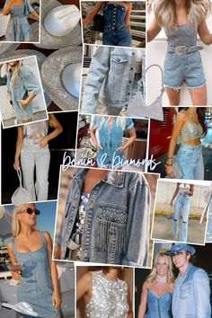 Denim & Diamonds / Denim & Rhinestones Bachelorette theme/ Party theme Bachelorette Clothing Themes, Denim Cowgirl Bachelorette, Diamond And Denim Outfit, Denim And Rhinestones Bachelorette, Denim And Diamonds Outfit Ideas, Diamonds And Denim Bachelorette, Bachelorette Denim Theme, Denim Party Theme, Diamonds And Denim Party Outfits