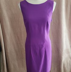 Purple Above Knee Dress With Tags. Great For Easter. Purple Lined Midi Length Dresses, Purple Fitted Mini Dress With Lining, Fitted Purple Lined Mini Dress, Fitted Purple Mini Dress Lined, Fitted Purple Mini Dress With Lining, Chic Fitted Purple Sleeveless Dress, Chic Purple Fitted Sleeveless Dress, Purple Stretch Sheath Dress, Purple Fitted A-line Midi Dress