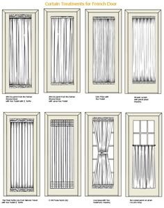 different types of curtains for french doors