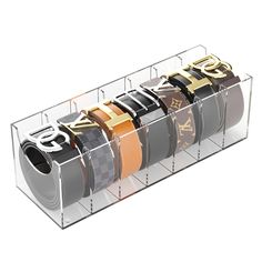 PRICES MAY VARY. 7 WIDE COMPARTMENTS: With each compartment measuring a long and wide 5.3”x2.1”, there is ample space to fit belts of various sizes and buckle styles. This wide design of the belt holder organizer also allows for easy placement and removal of items from the compartments. MULTI-FUNCTION: Made to fit more than just belts, as it can also be used to neatly organize ties, scarves, jewelry, and more! Its multifunctional design makes it a versatile addition to any closet, helping to kee Mens Belt Organizer, Organize Ties, Buckle Display Case, Belt Buckle Display, Buckle Display, Closet Storage Accessories, Organizer For Closet, Belt Rack, Belt Organizer