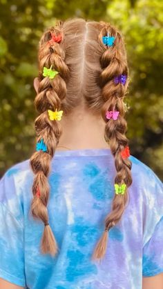 Style Butterfly Clips, Hairstyles With Butterfly Clips, Butterfly Clip Hairstyles, Chinese Hair Accessories, Hairstyles Kids, Clip Hairstyles, Chinese Hairstyle, Butterfly Clips, One Hair