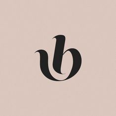 B letter - monogram symbol typography logo - #logo #logodesign #elegantlogo B Design Letter, Letter B Typography, B Fashion Logo, B Monogram Logo, I Typography, Letter B Logo Design, Single Letter Logo Design