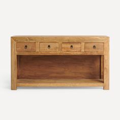 Aparador de madera de olmo reciclado con 4 cajones Opium El Corte Inglés Living Room Decor Inspiration, Credenza, Storage Bench, Entryway Tables, Decor Inspiration, Side Table, Living Room Decor, Entryway, Room Decor