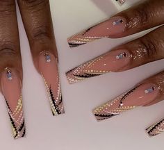 Freaknik Nails, 90s Nails Acrylic, 90s Nail Designs, Nail Designs Almond Shape, Nail Designs Almond, Ballerina Nails Designs, 90s Nails, Acrylic Nail Designs Coffin, Acrylic Toe Nails