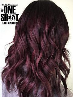 These 3 Hair Color Trends Are About to Be Huge for Brunettes - Health Merlot Hair, New Hair Color Trends, Mushroom Hair, Dark Red Hair, Balayage Blonde, Ombré Hair, Shot Hair Styles, Ombre Hair Color, New Hair Colors