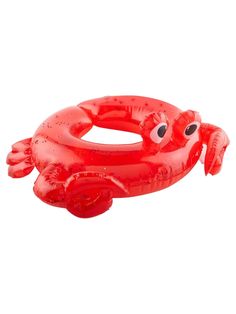 an inflatable crab float is shown against a white background