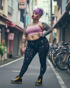 Starry Night Plus Size Leggings - UPF 50+ Protection Witchy Occult Pag – Rogue + Wolf Goth Yoga, Pagan Style, Plus Size Rave, Pagan Fashion, Alt Style, Plus Size Leggings, Ethereal Beauty, Dancing With The Stars, Outfits With Leggings